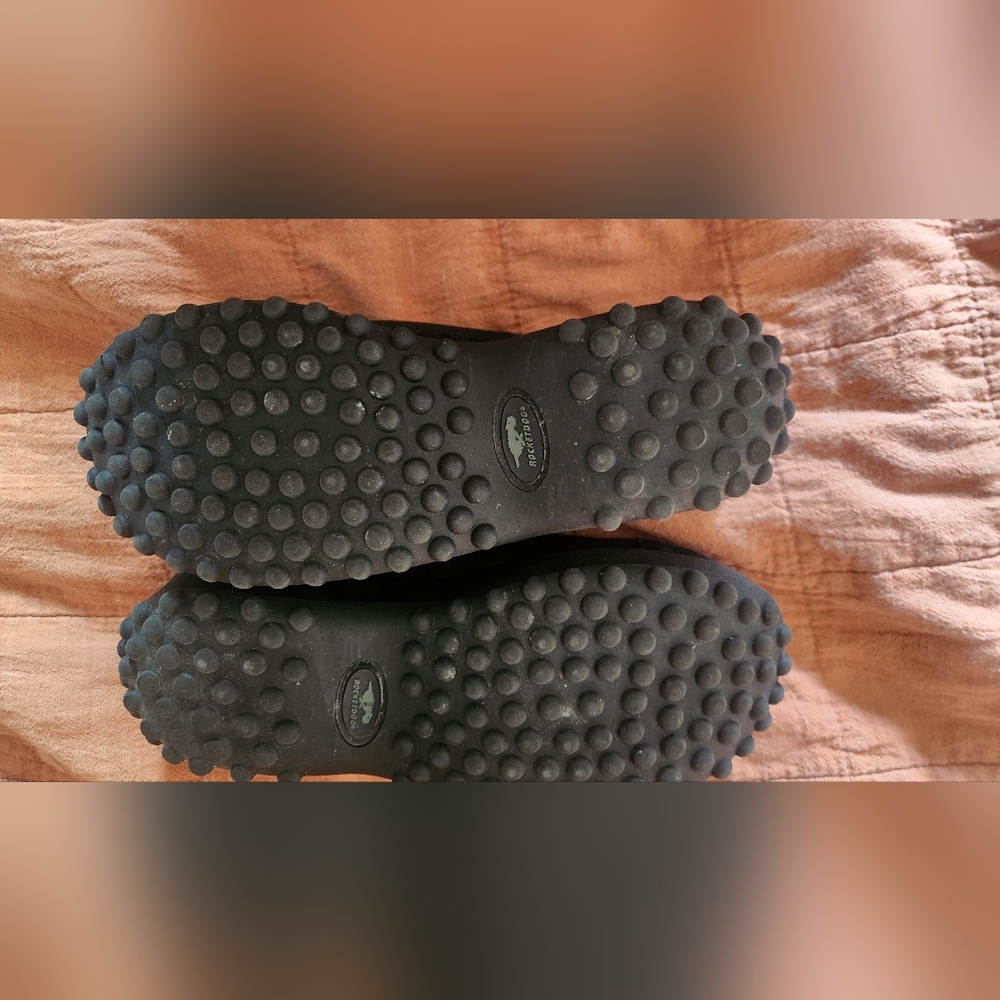 ROCKET DOG FRAN NUBUCK BLACK CLOG WOMEN’S SIZE 8.5 like new 3 inch heels no box. - Picture 5 of 6
